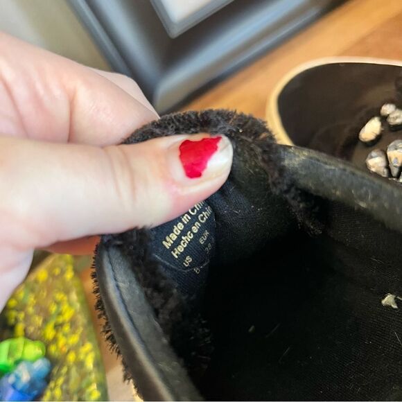 ALDO Black Dreaclya Rhineshone Jeweled slip on sneakers 8 - Picture 9 of 16